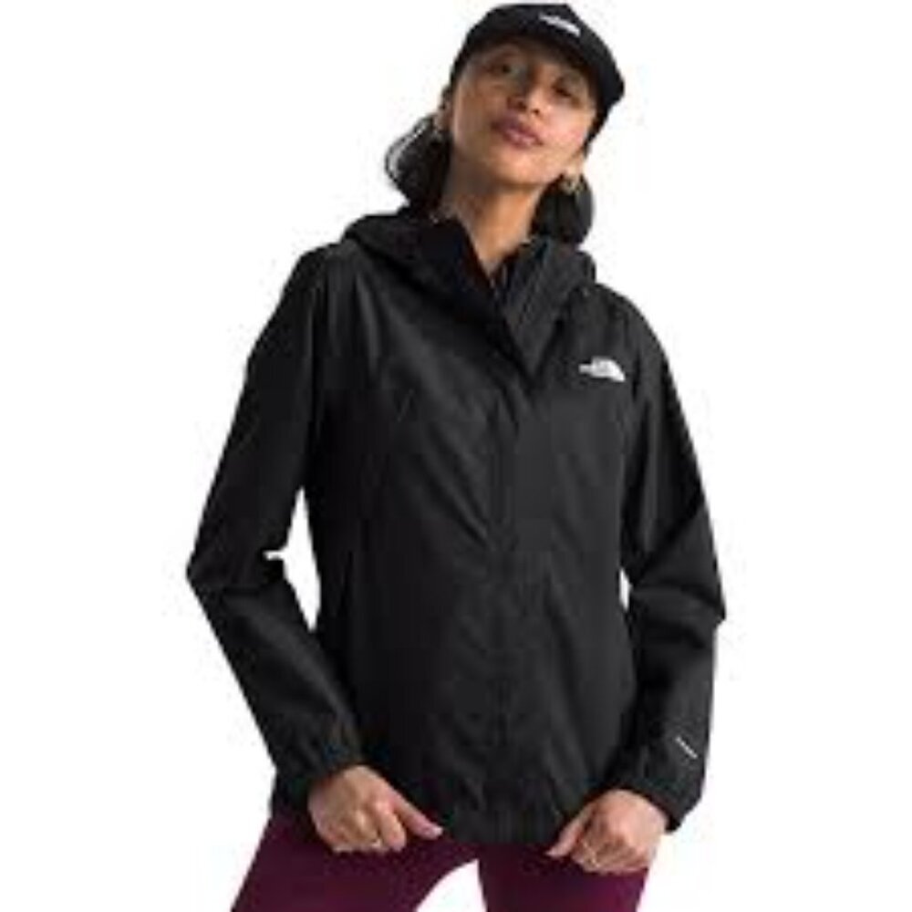 The North Face Hyvent Jacket Raincoat Black Jacket Women Women Size L